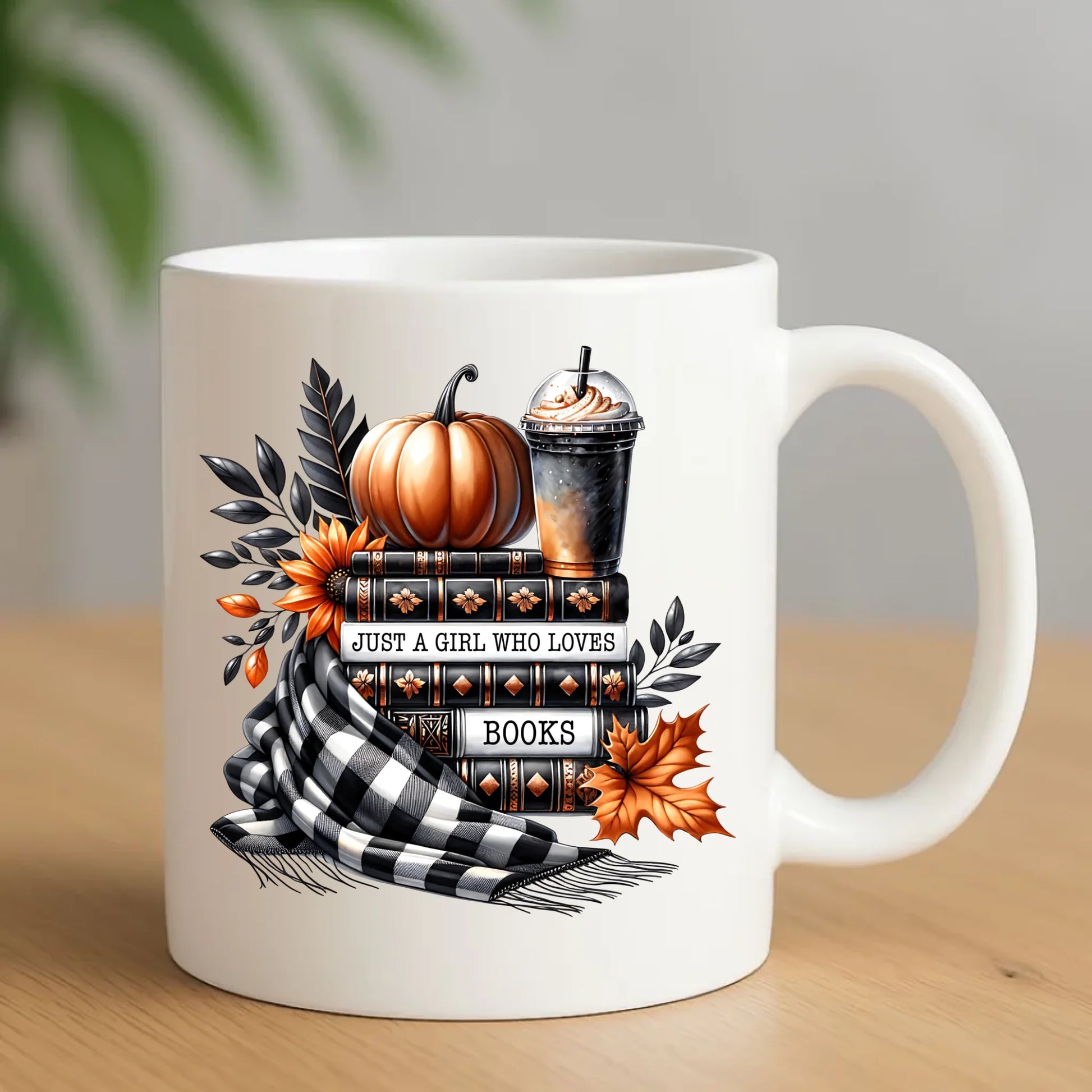 Kubek jesieniara - Książkara - prezent dla miłośniczki czytania książek JS13 - StoryCups.pl