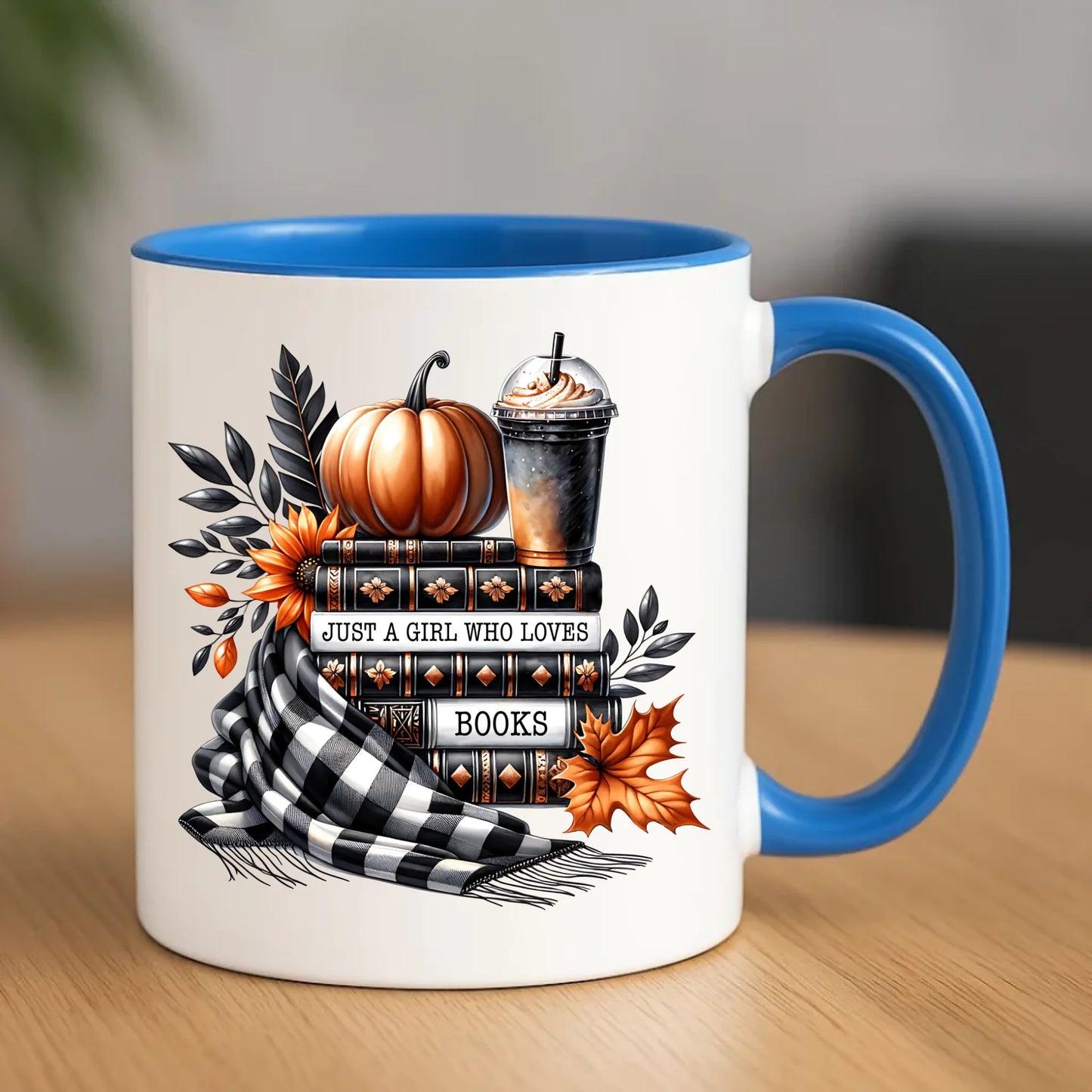 Kubek jesieniara - Książkara - prezent dla miłośniczki czytania książek JS13 - StoryCups.pl