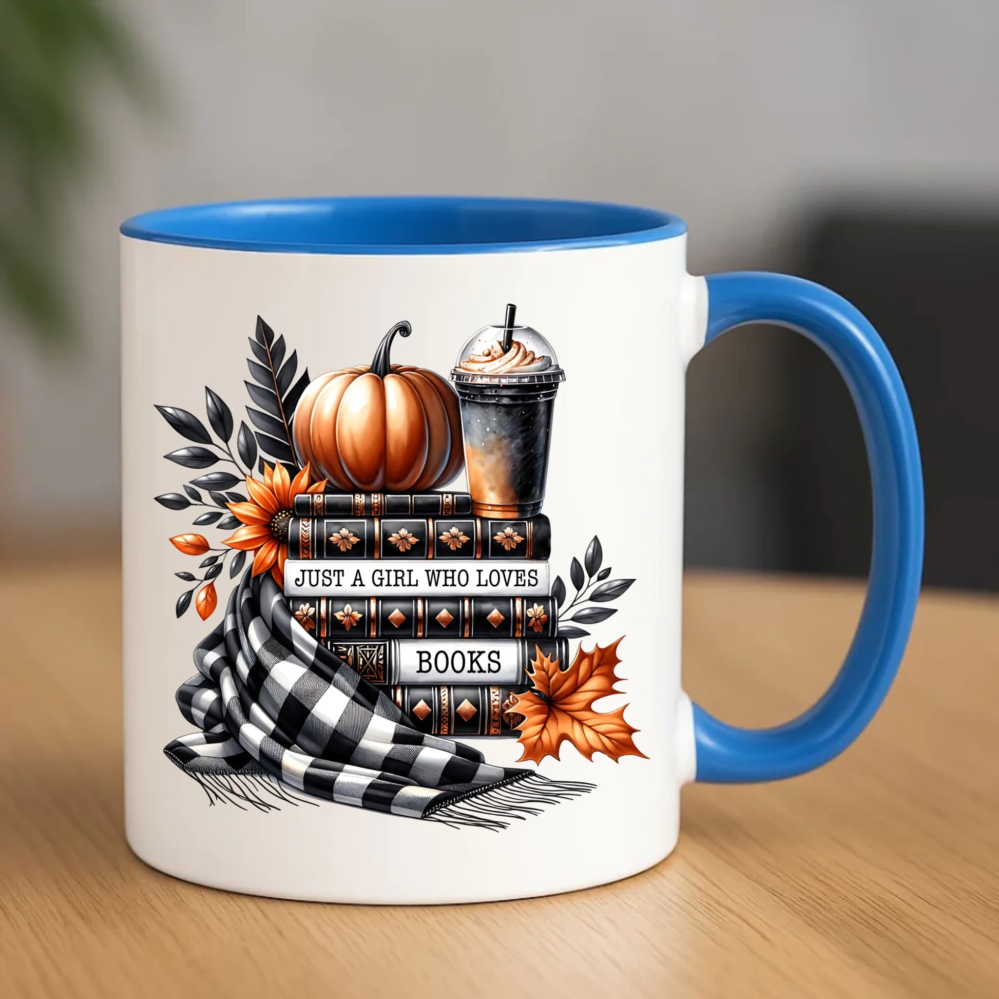 Kubek jesieniara - Książkara - prezent dla miłośniczki czytania książek JS13 - StoryCups.pl