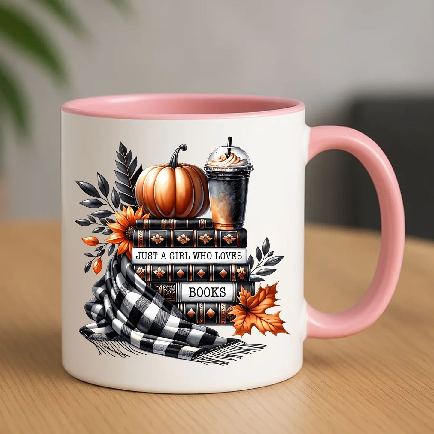 Kubek jesieniara - Książkara - prezent dla miłośniczki czytania książek JS13 - StoryCups.pl