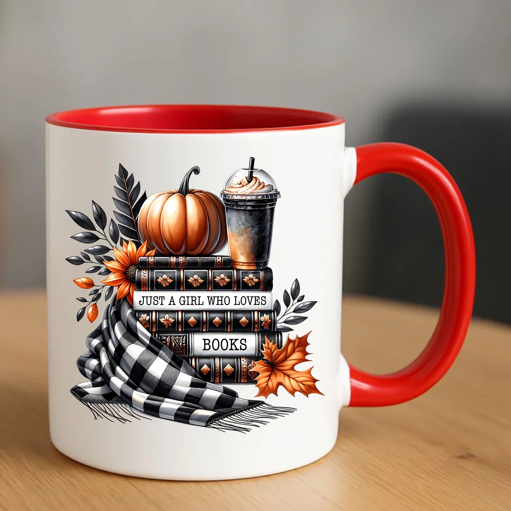 Kubek jesieniara - Książkara - prezent dla miłośniczki czytania książek JS13 - StoryCups.pl