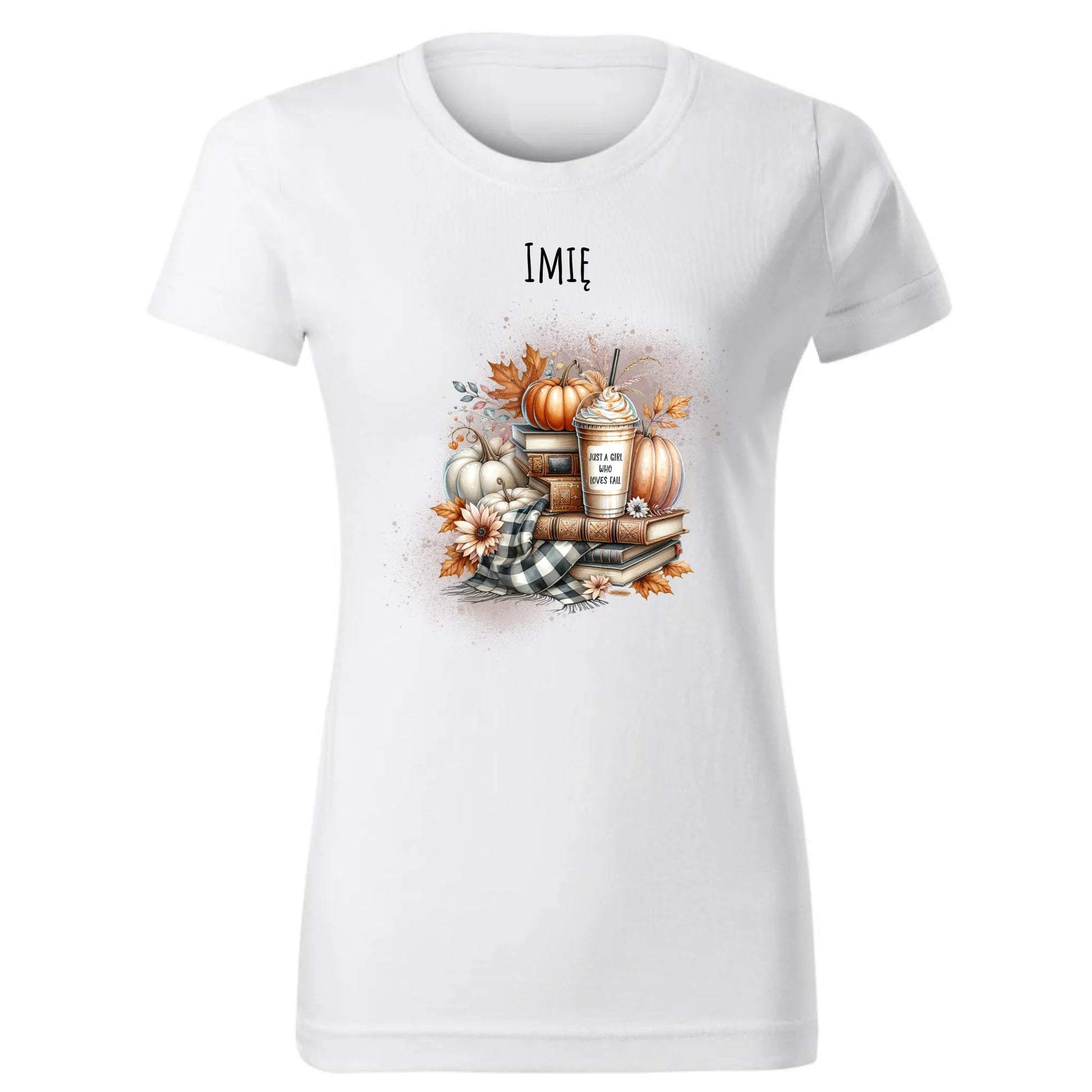 Koszulka damska jesienna - Książkara - personalizowana JS14 - StoryCups.pl