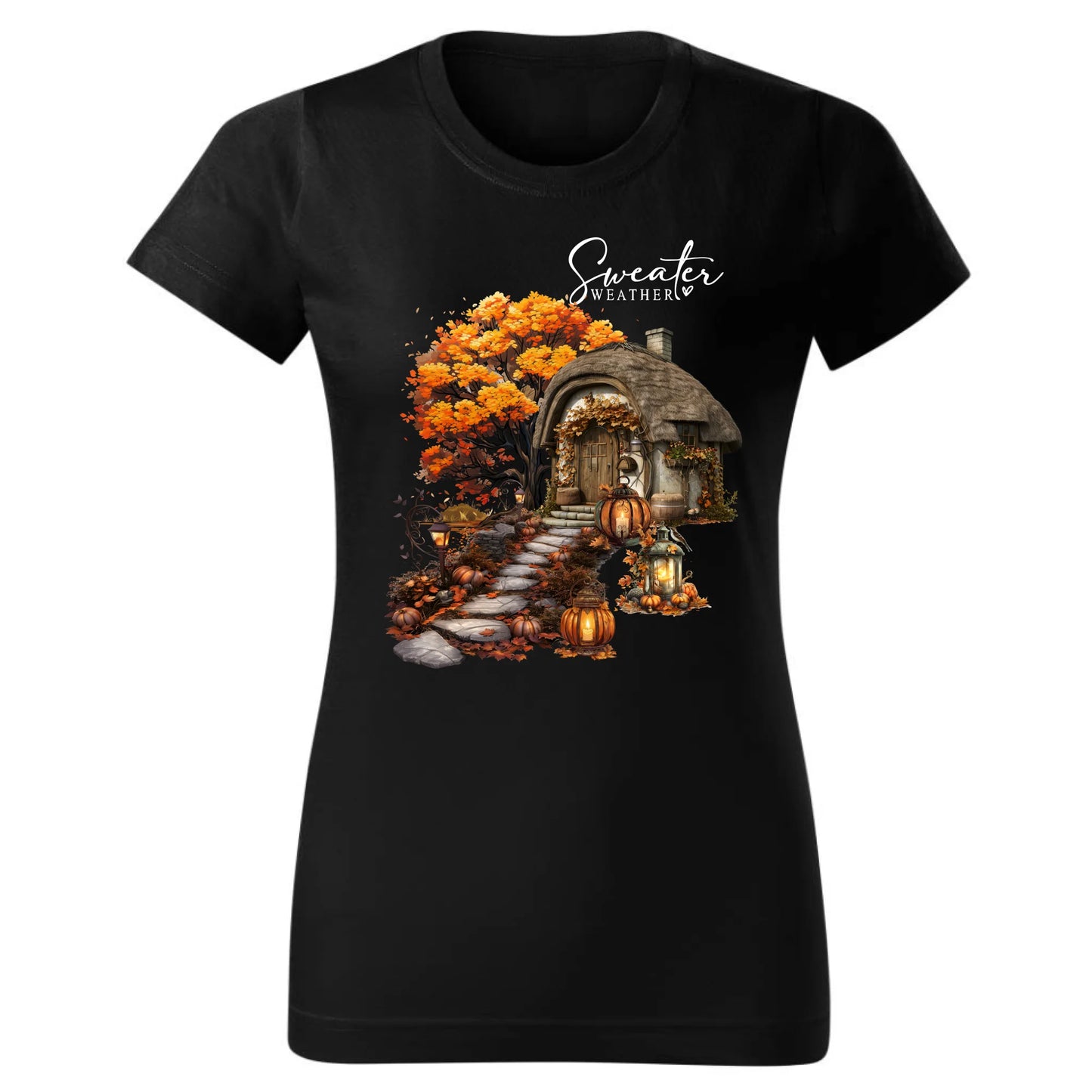 Koszulka damska jesieniara - Sweater weather JS15 - StoryCups.pl