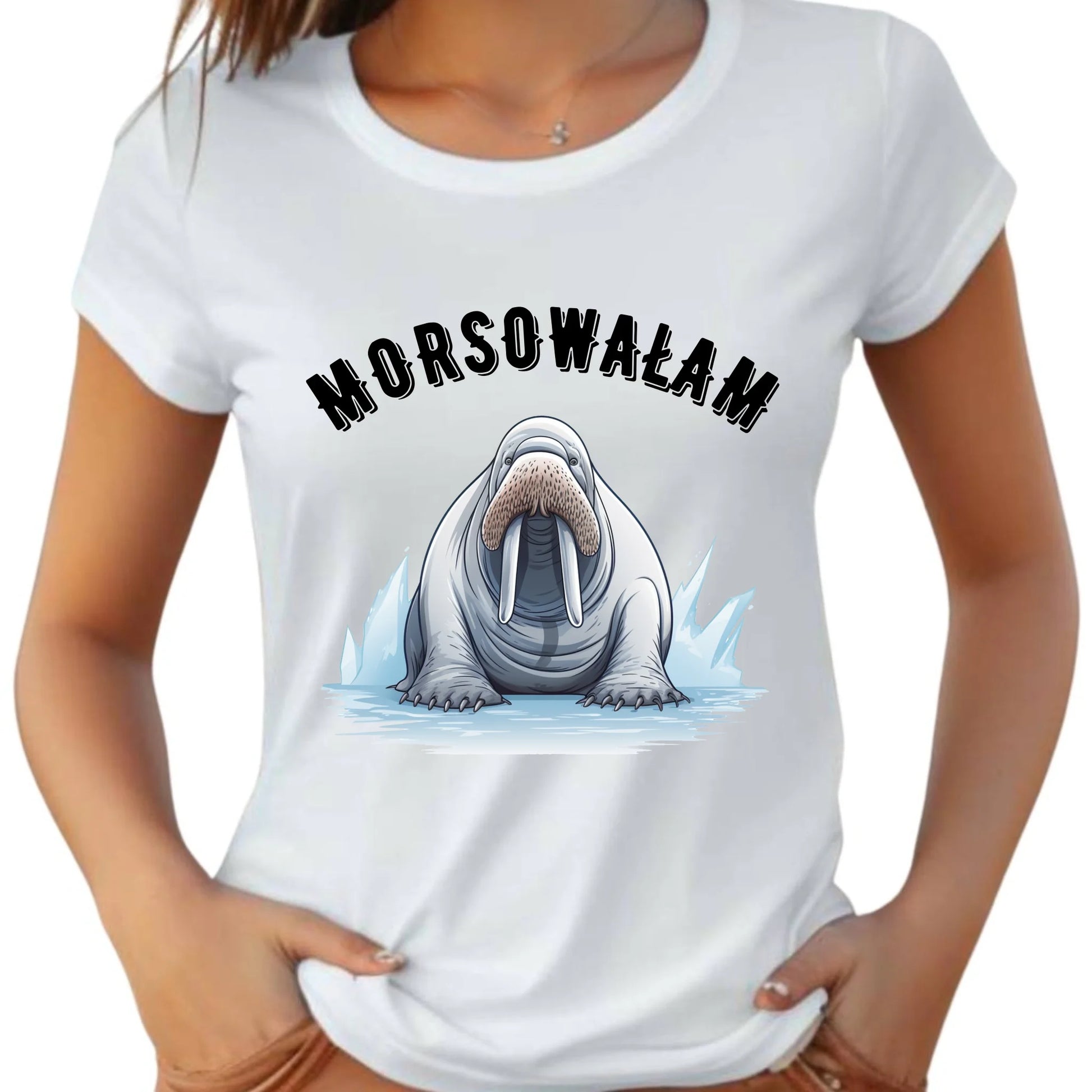 Koszulka damska - Morsowałam - morsowanie prezent HM01 - StoryCups.pl