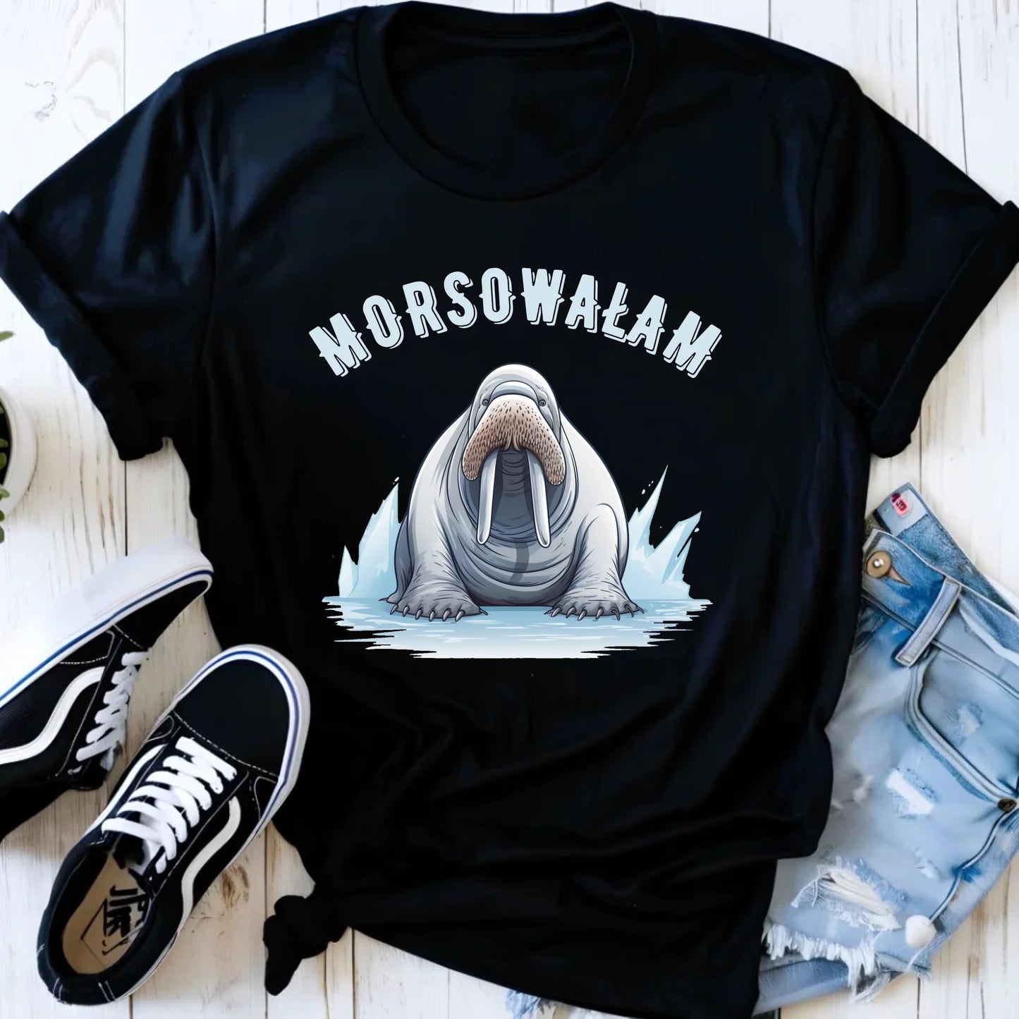 Koszulka damska - Morsowałam - morsowanie prezent HM01 - StoryCups.pl
