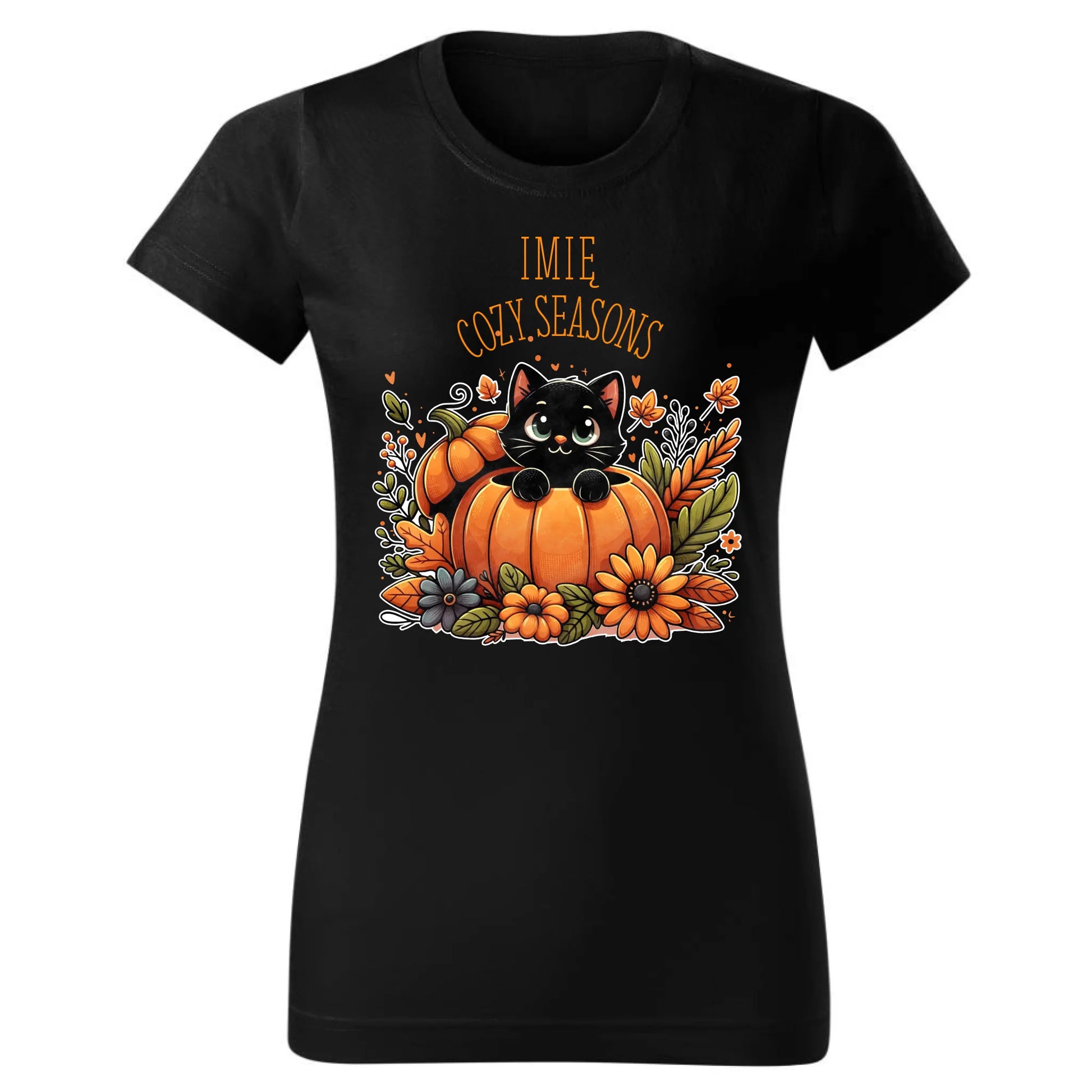 Koszulka damska jesieniara - Cozy Seasons - personalizowana JS01 - StoryCups.pl