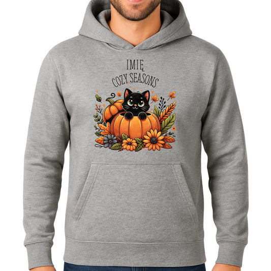 Bluza męska z kapturem jesienna - Cozy Seasons - personalizowana JS01 - StoryCups.pl