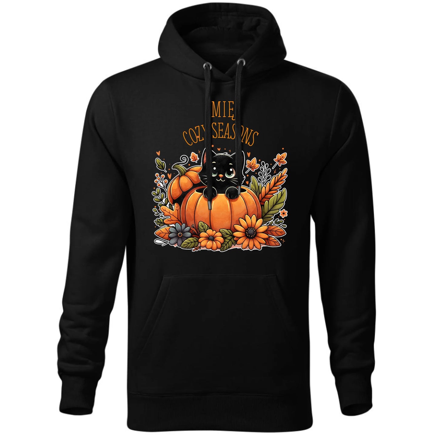 Bluza męska z kapturem jesienna - Cozy Seasons - personalizowana JS01 - StoryCups.pl