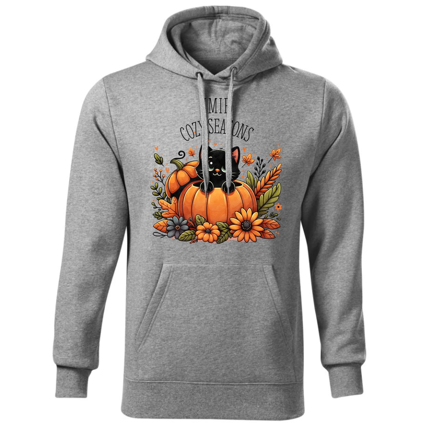 Bluza męska z kapturem jesienna - Cozy Seasons - personalizowana JS01 - StoryCups.pl
