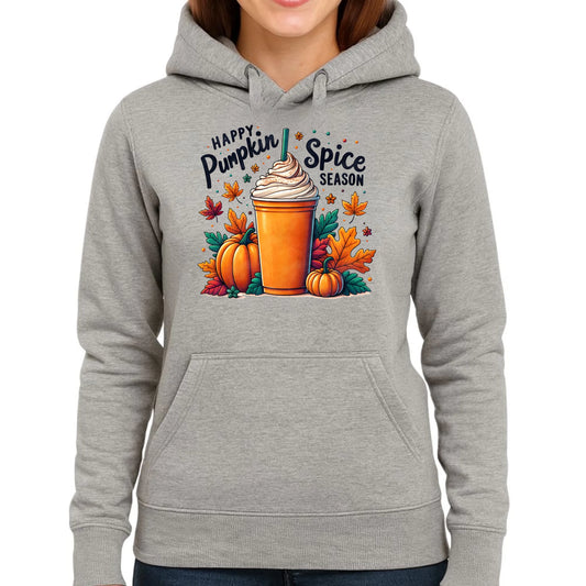 Bluza damska z kapturem jesieniara - Pumpkin Spice - kawa dyniowa JS02 - StoryCups.pl