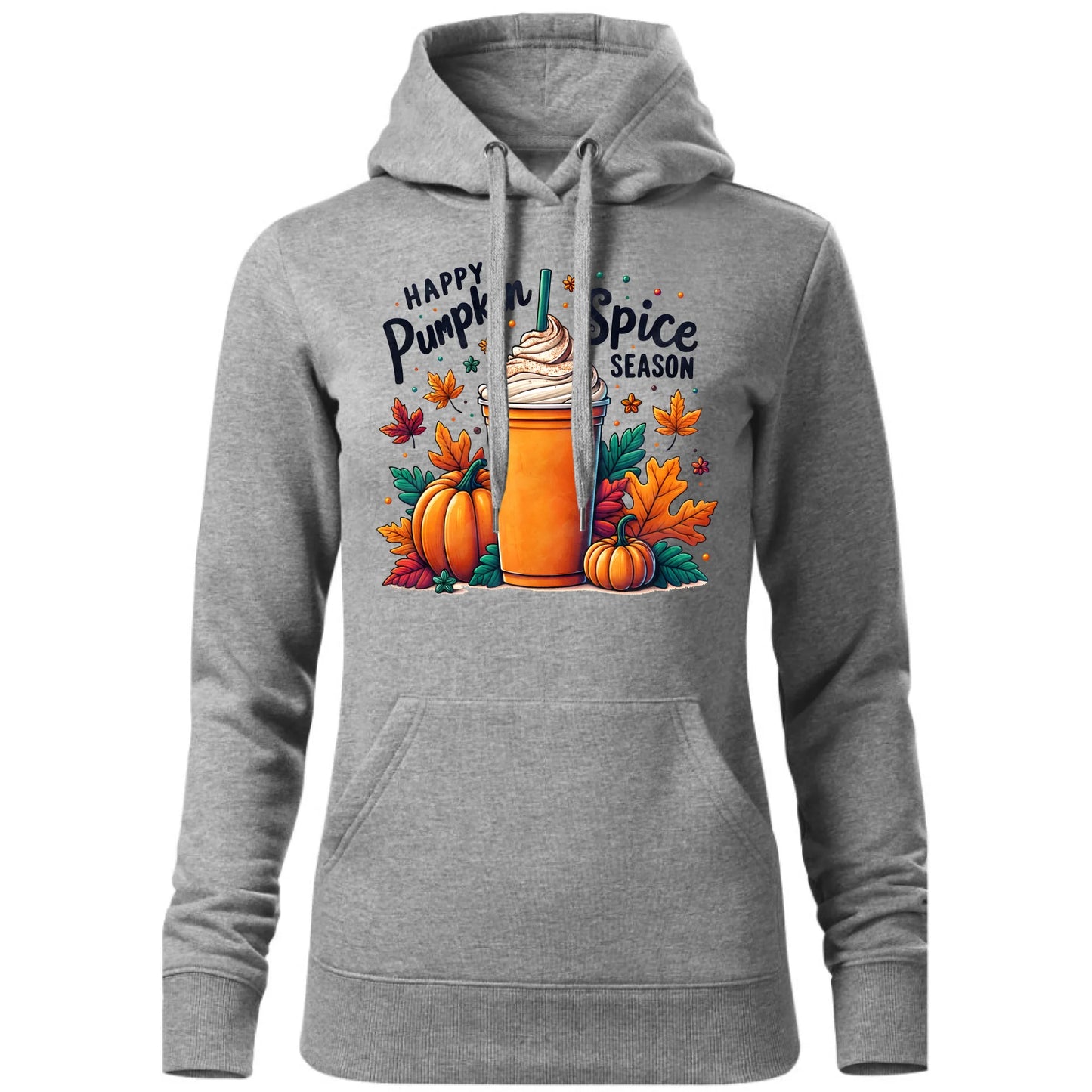 Bluza damska z kapturem jesieniara - Pumpkin Spice - kawa dyniowa JS02 - StoryCups.pl