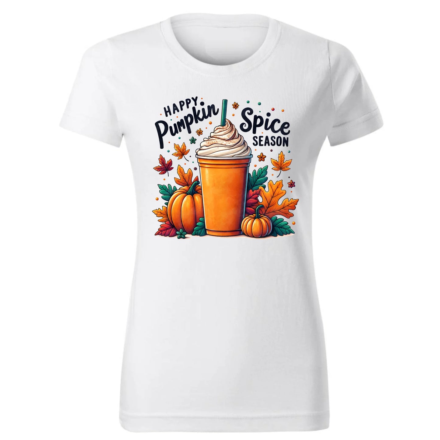 Koszulka damska jesieniara - Pumpkin Spice - kawa dyniowa JS02 - StoryCups.pl