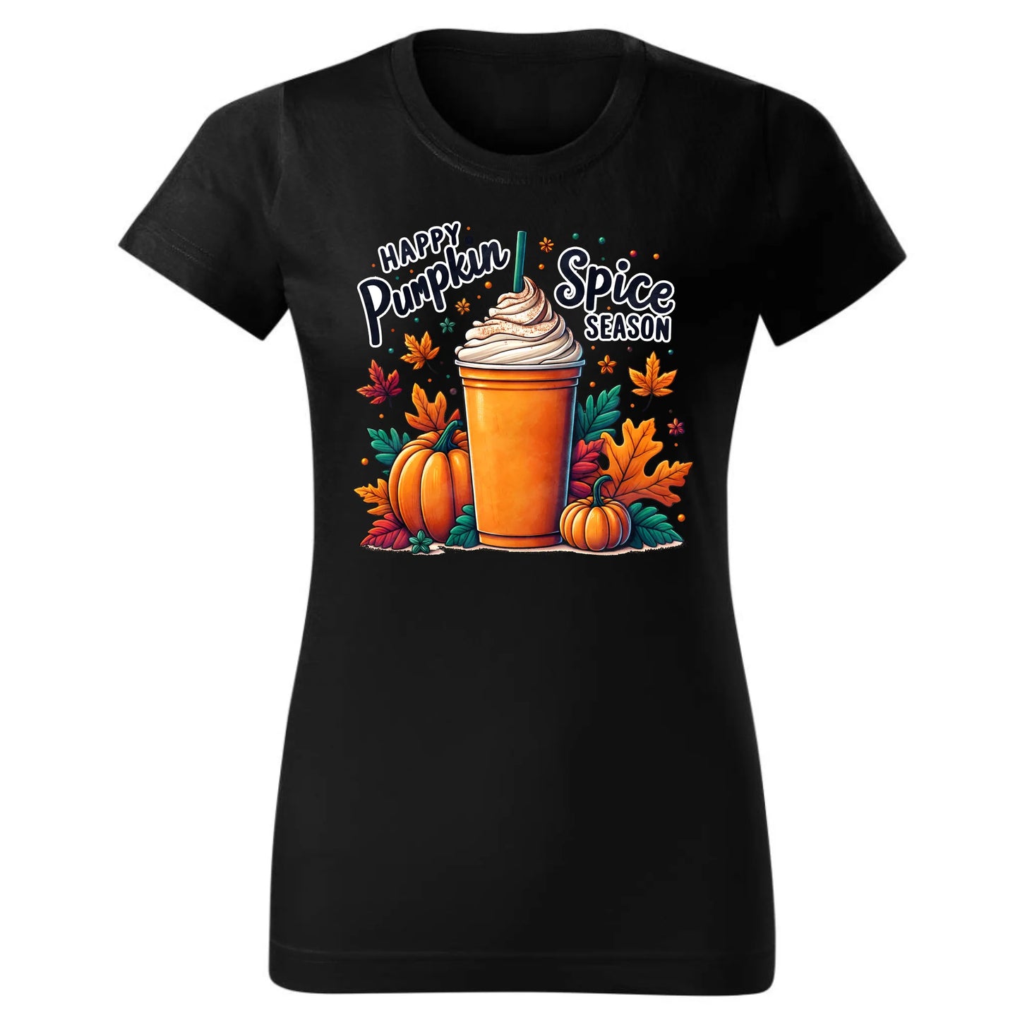 Koszulka damska jesieniara - Pumpkin Spice - kawa dyniowa JS02 - StoryCups.pl