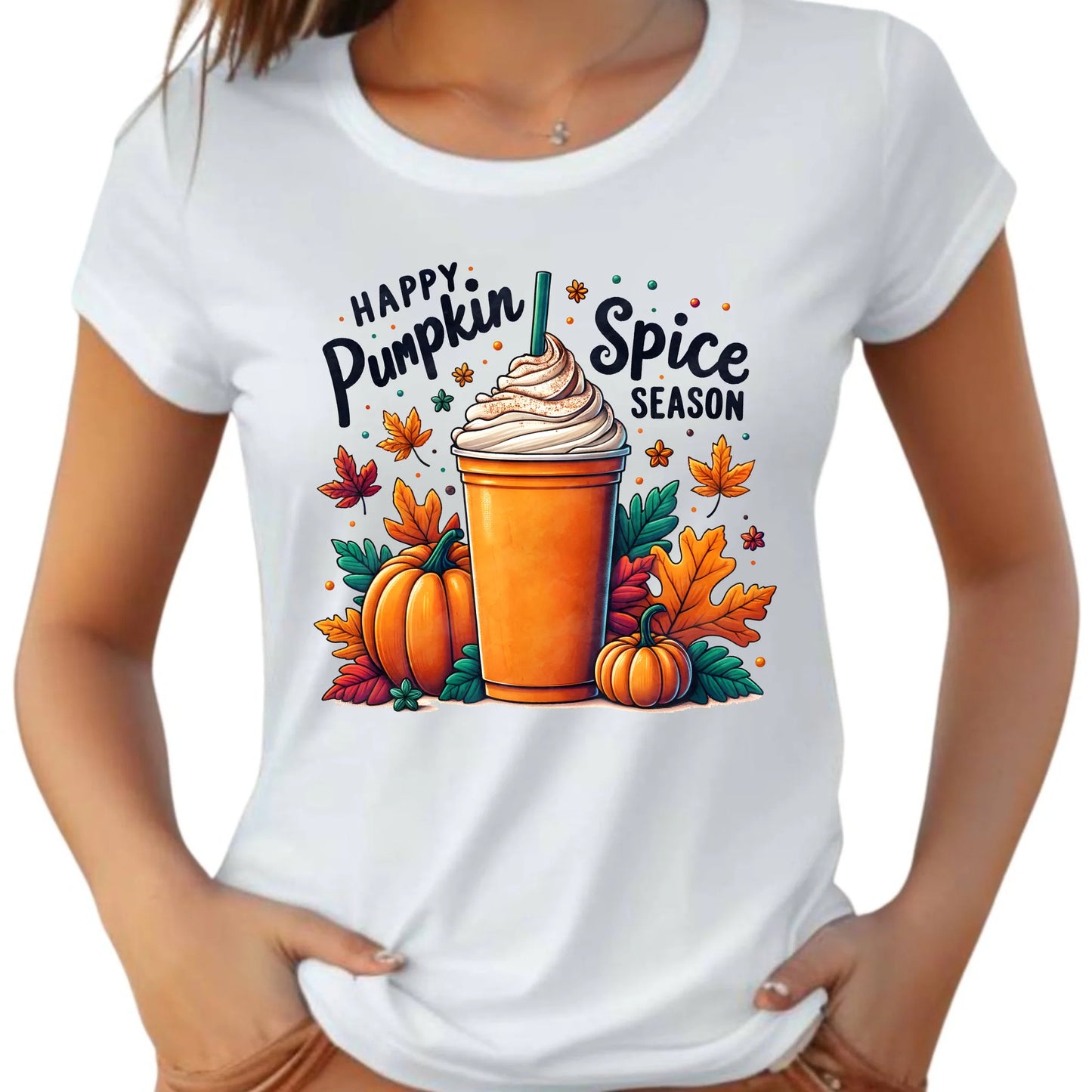 Koszulka damska jesieniara - Pumpkin Spice - kawa dyniowa JS02 - StoryCups.pl