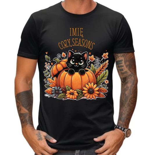 Koszulka męska jesienna - Cozy Seasons - personalizowana JS01 - StoryCups.pl