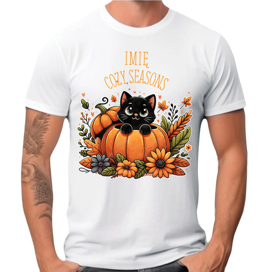Koszulka męska jesienna - Cozy Seasons - personalizowana JS01 - StoryCups.pl