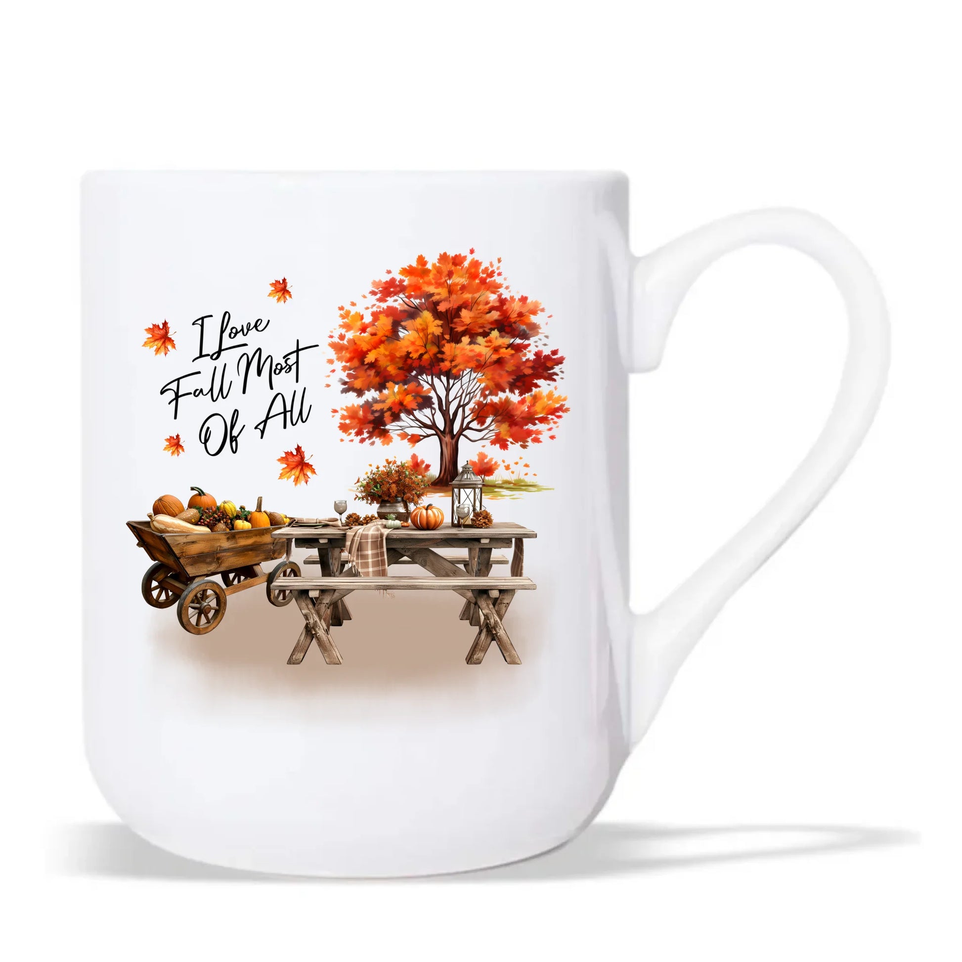 Kubek elegant jesieniara – Jesienny piknik z dyniami JS04 - StoryCups.pl