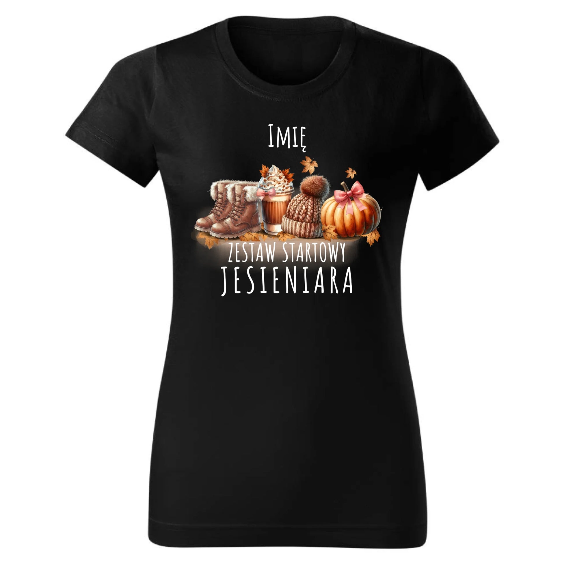 Koszulka damska jesieniara – Zestaw startowy - personalizowana JS05 - StoryCups.pl