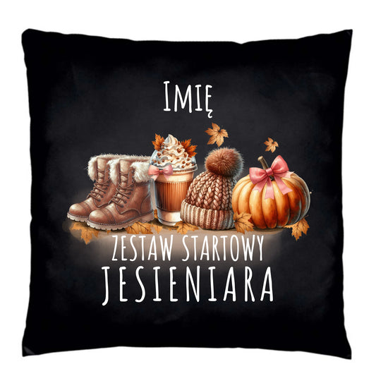 Poduszka dekoracyjna jesieniara – Zestaw startowy - personalizowana JS05 - StoryCups.pl