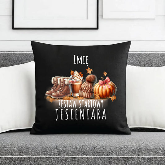 Poduszka dekoracyjna jesieniara – Zestaw startowy - personalizowana JS05 - StoryCups.pl