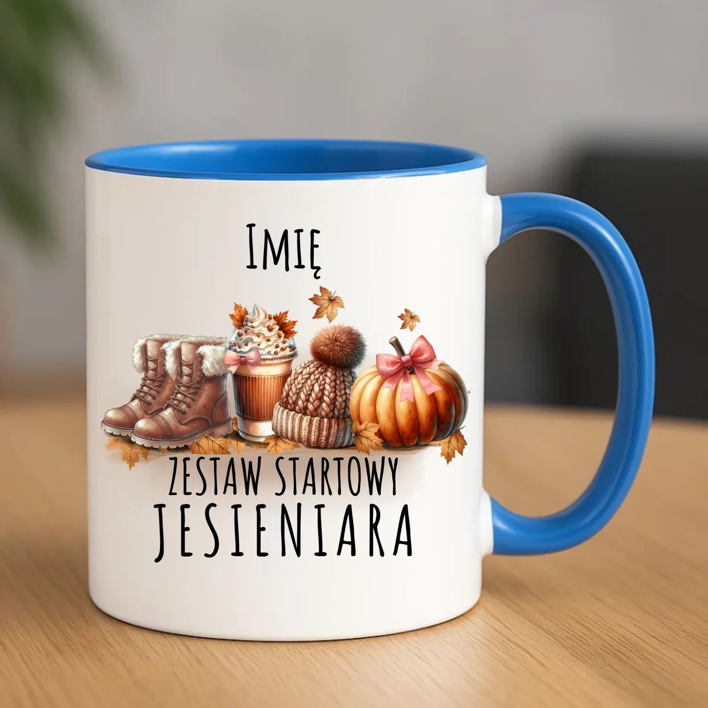 Kubek jesieniara – Zestaw startowy - personalizowany JS05 - StoryCups.pl