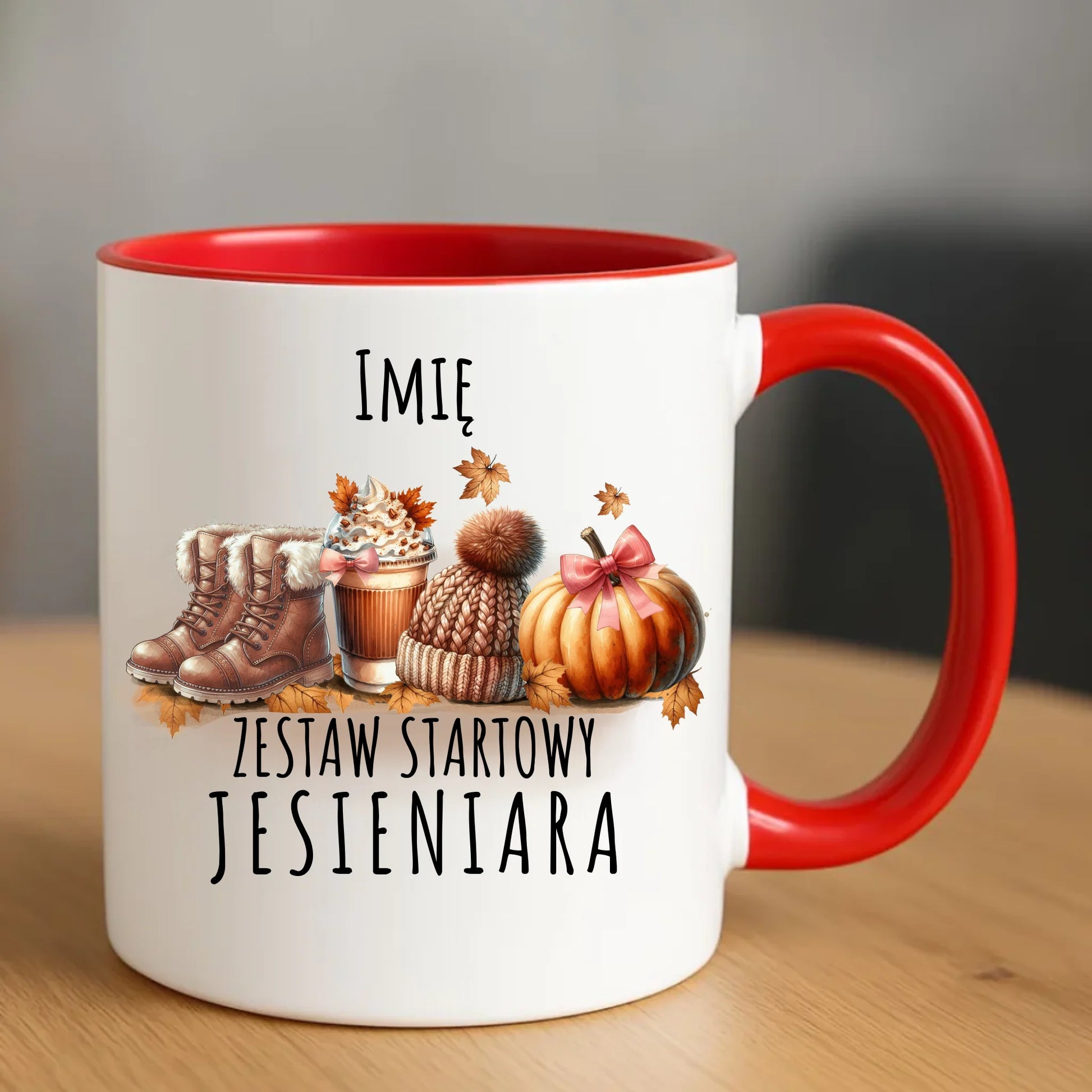 Kubek jesieniara – Zestaw startowy - personalizowany JS05 - StoryCups.pl