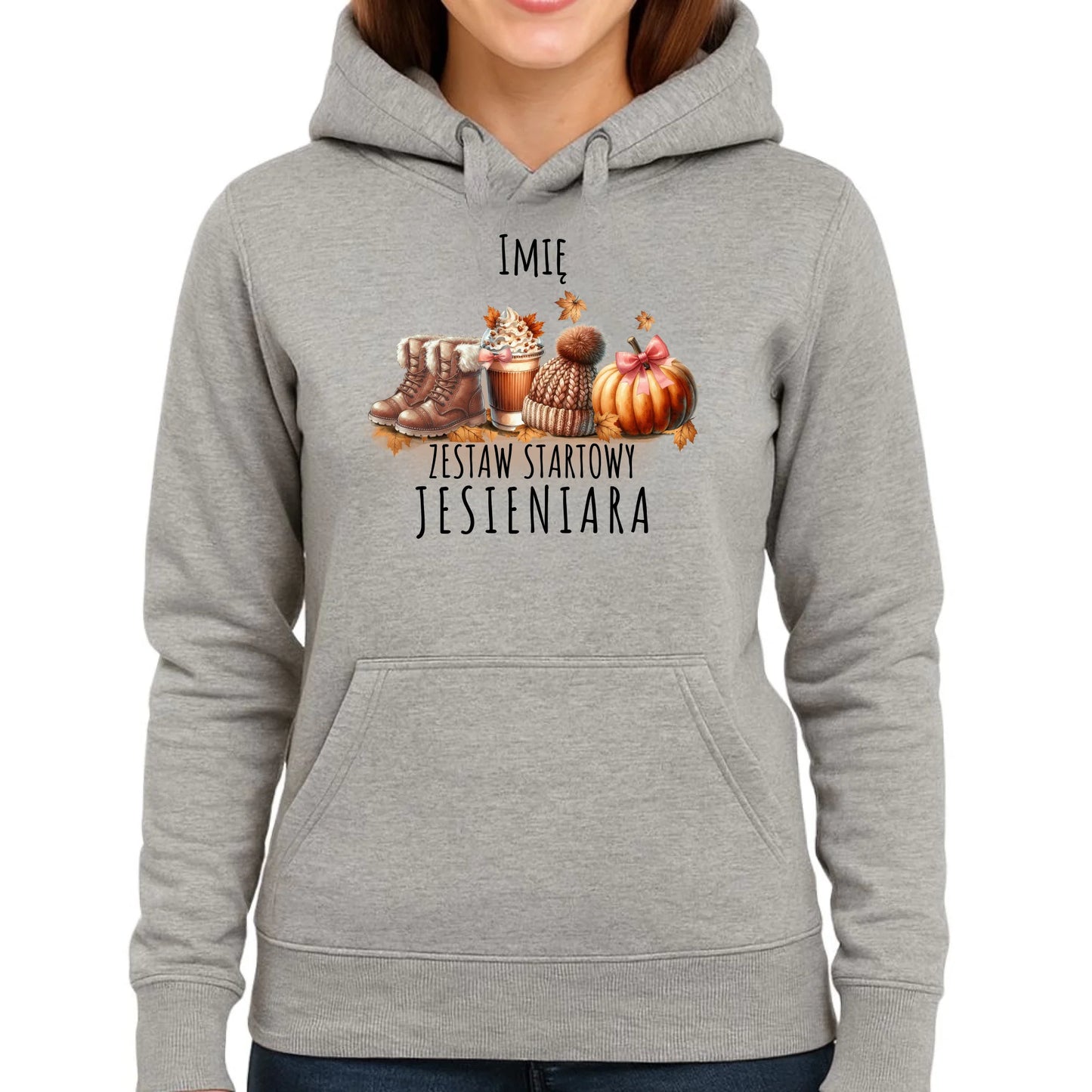 Bluza damska z kapturem jesieniara – Zestaw startowy - personalizowana JS05 - StoryCups.pl