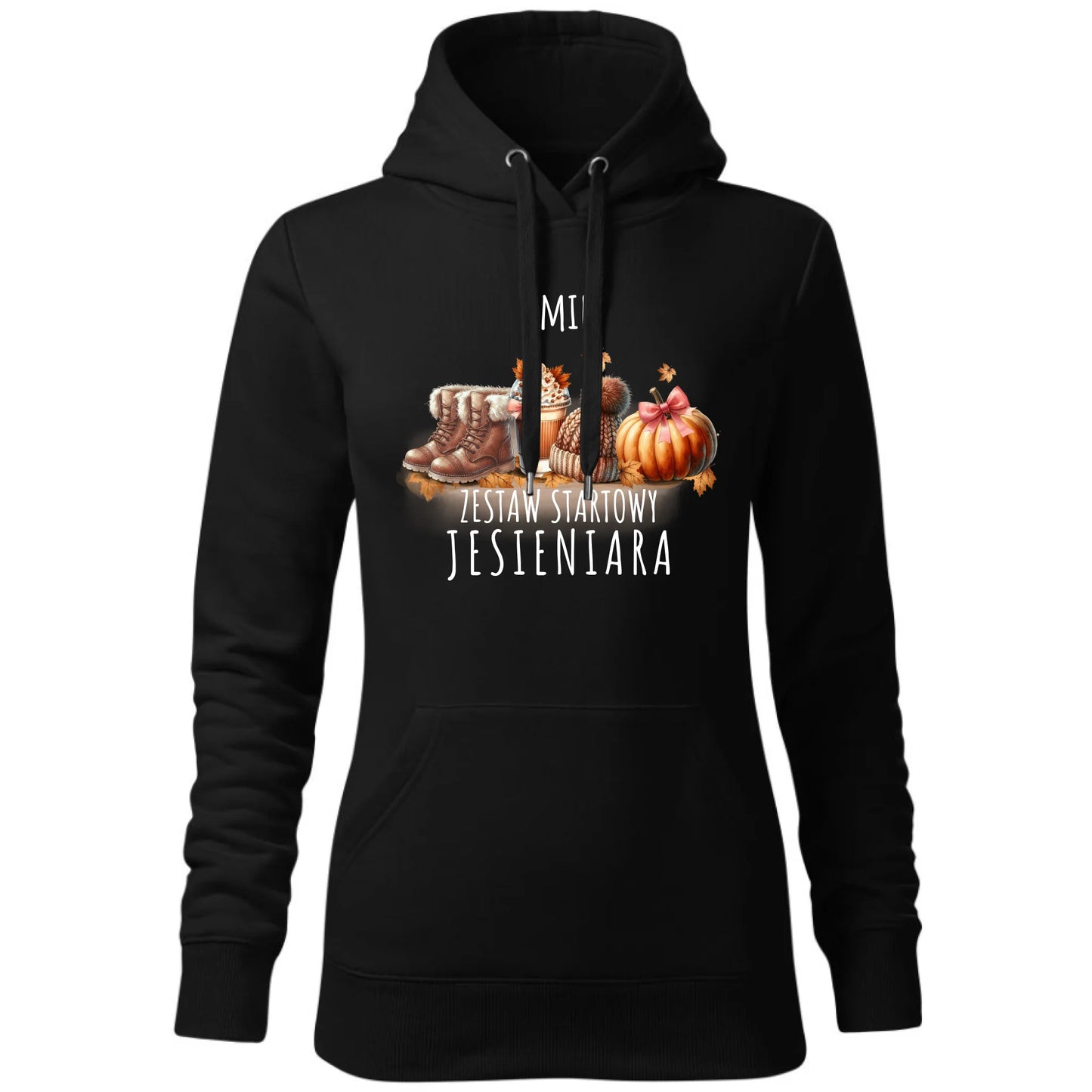 Bluza damska z kapturem jesieniara – Zestaw startowy - personalizowana JS05 - StoryCups.pl
