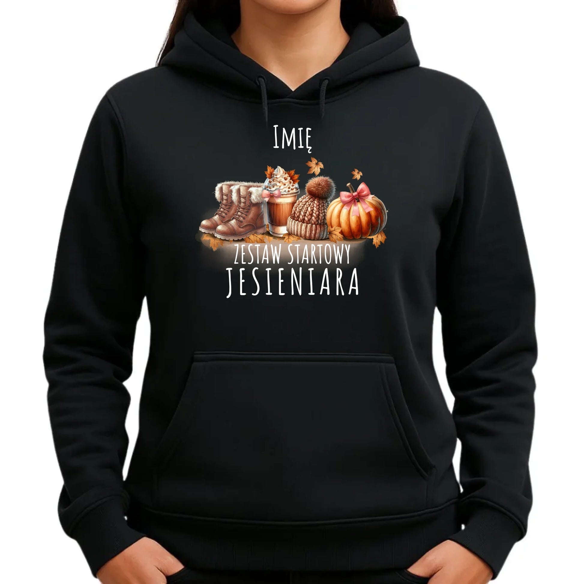 Bluza damska z kapturem jesieniara – Zestaw startowy - personalizowana JS05 - StoryCups.pl