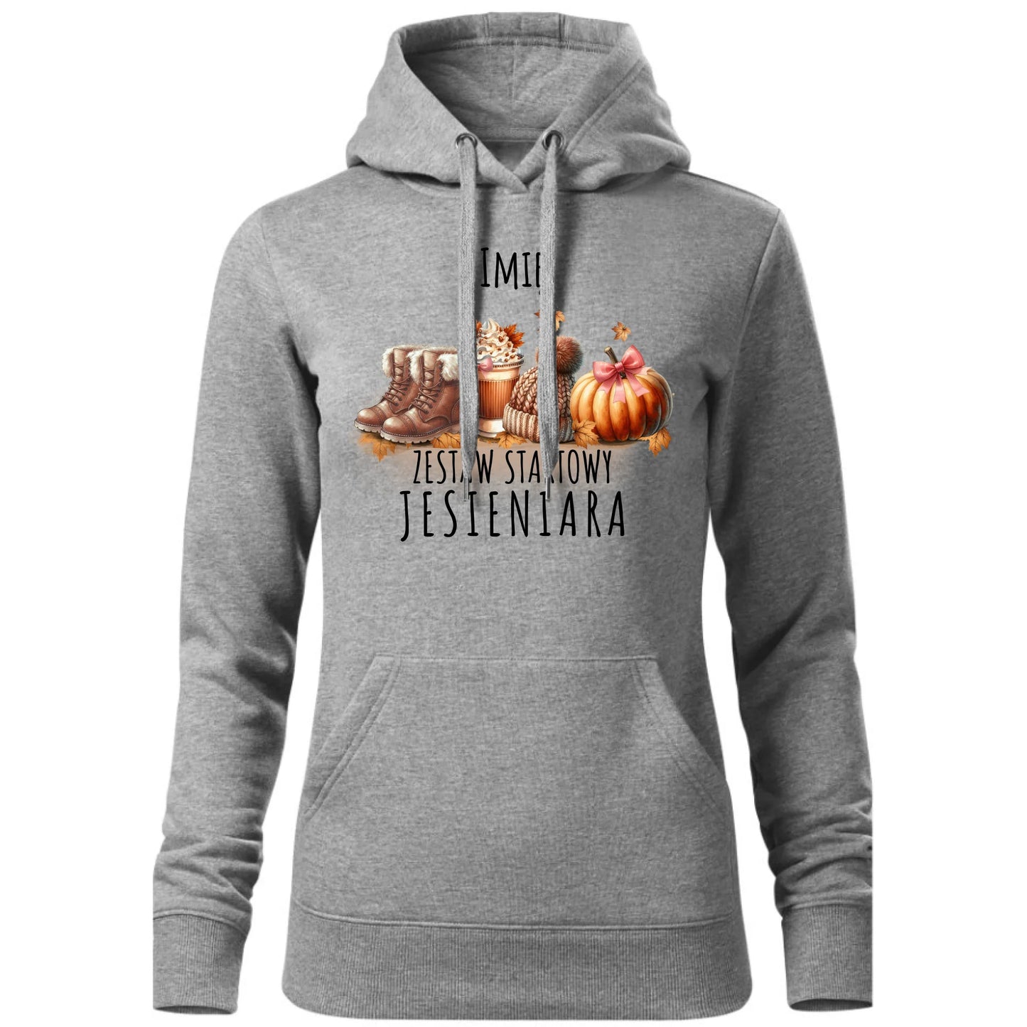 Bluza damska z kapturem jesieniara – Zestaw startowy - personalizowana JS05 - StoryCups.pl