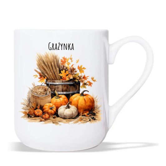 Kubek elegant na jesień - Harvest vibes - personalizowany JS09 - StoryCups.pl