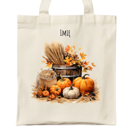 Torba na jesień - Harvest vibes - personalizowana JS09 - StoryCups.pl