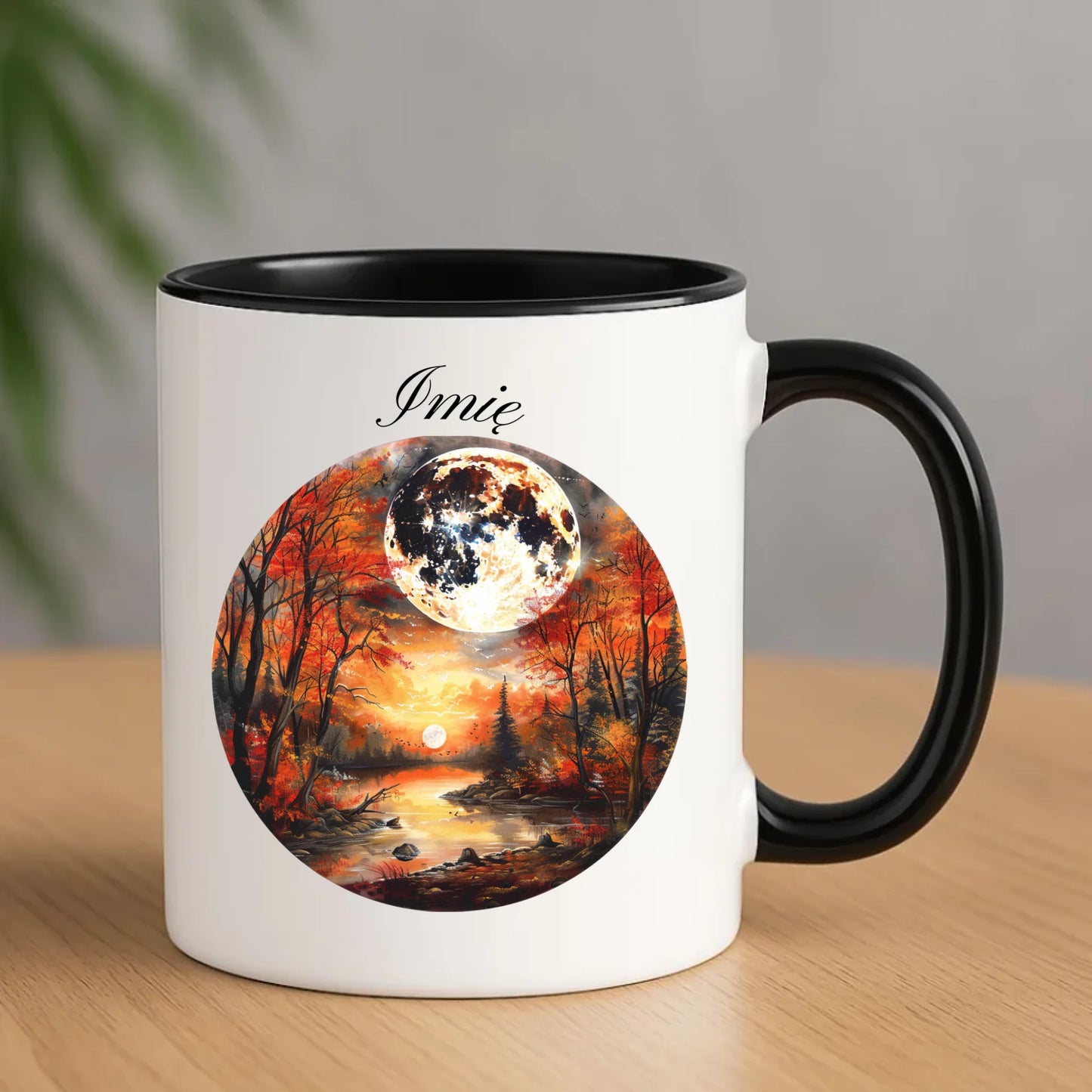 Kubek jesieniara - Pełnia księżyca - personalizowany JS10 - StoryCups.pl