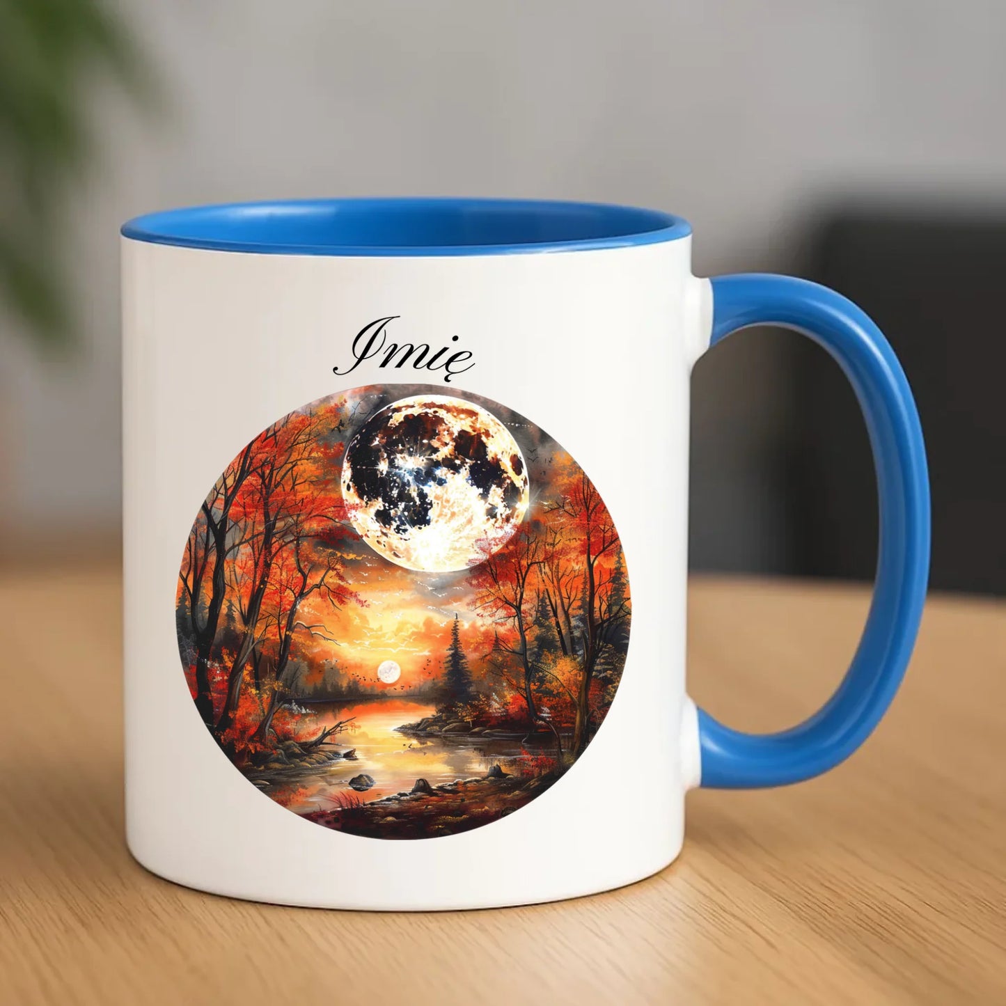 Kubek jesieniara - Pełnia księżyca - personalizowany JS10 - StoryCups.pl
