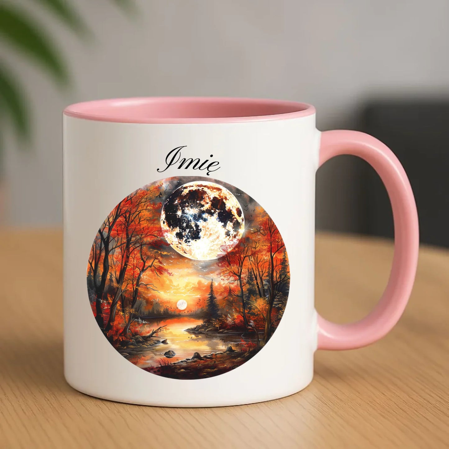 Kubek jesieniara - Pełnia księżyca - personalizowany JS10 - StoryCups.pl