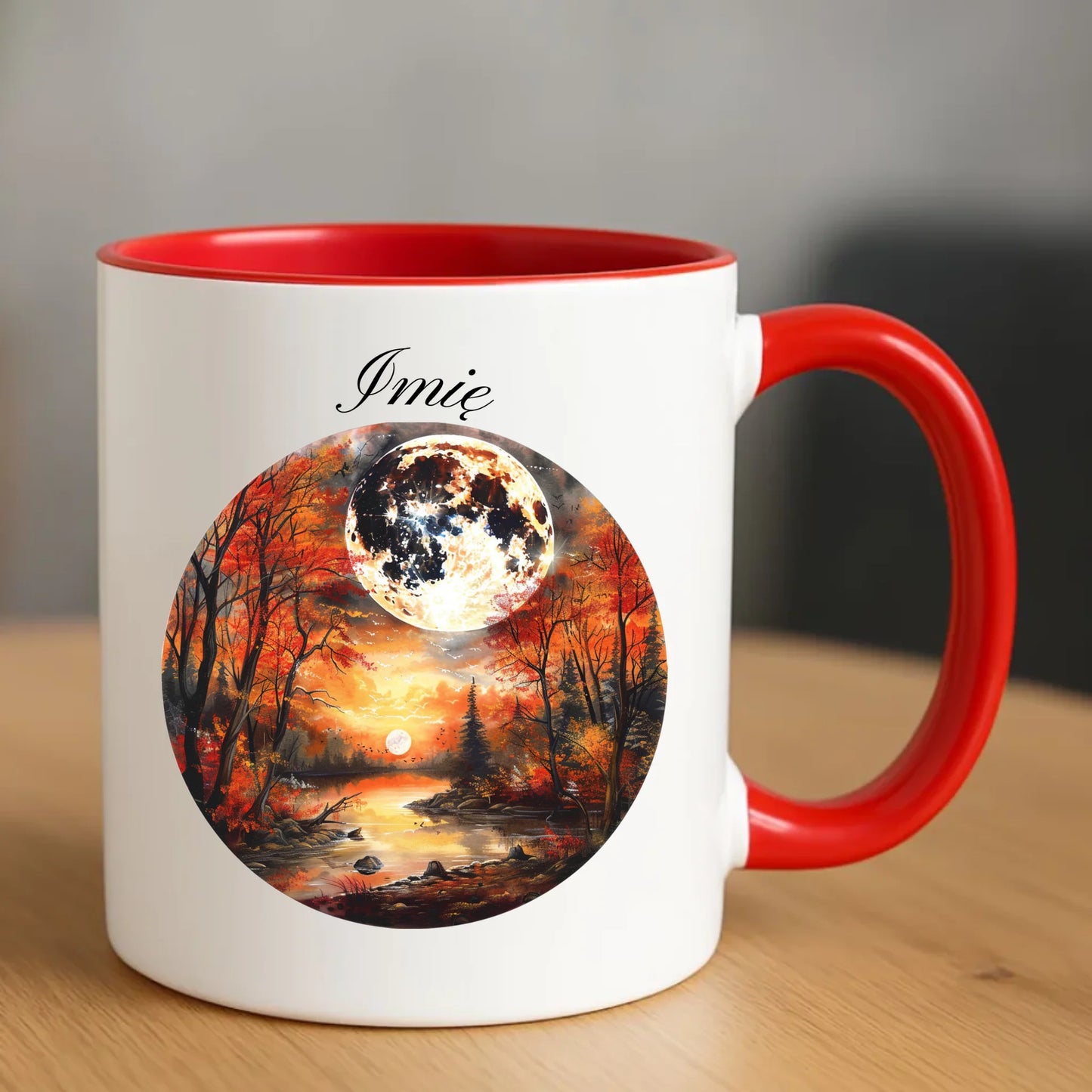 Kubek jesieniara - Pełnia księżyca - personalizowany JS10 - StoryCups.pl