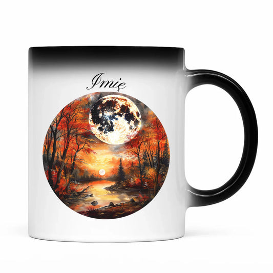 Kubek magiczny jesieniara - Pełnia księżyca - personalizowany JS10 - StoryCups.pl