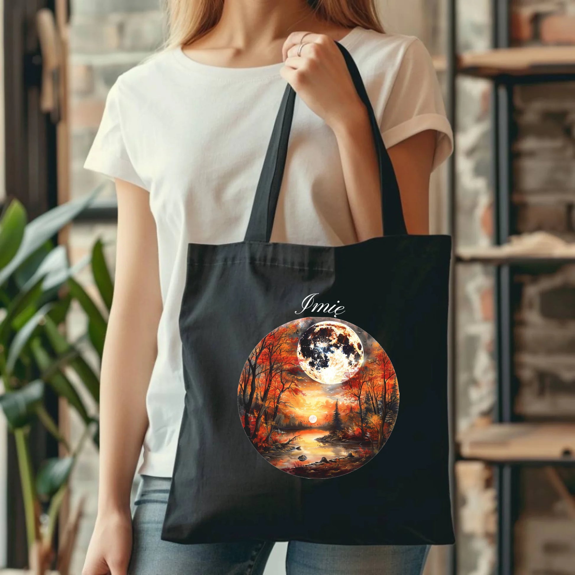 Torba jesieniara - Pełnia księżyca - personalizowana JS10 - StoryCups.pl
