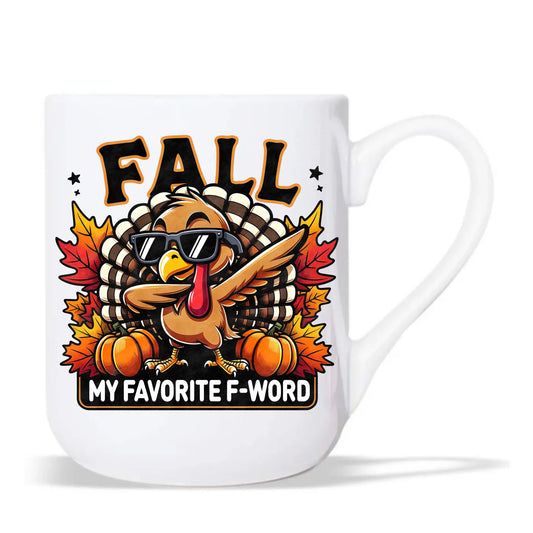 Kubek elegant jesienny - FALL my favorite F-word JS11 - StoryCups.pl