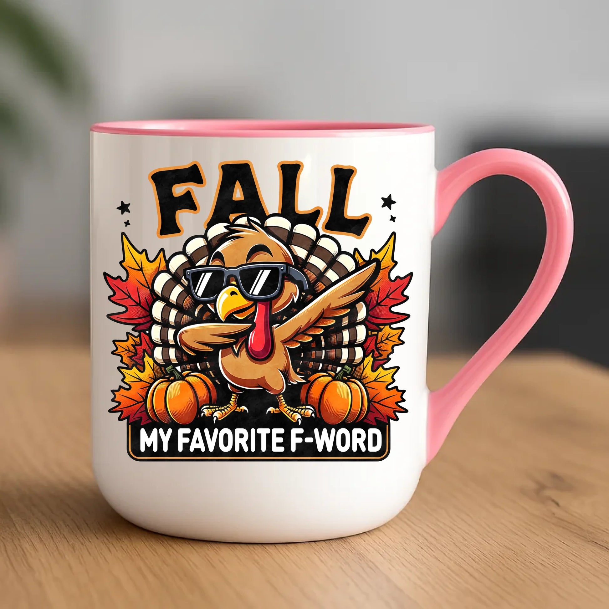 Kubek elegant jesienny - FALL my favorite F-word JS11 - StoryCups.pl