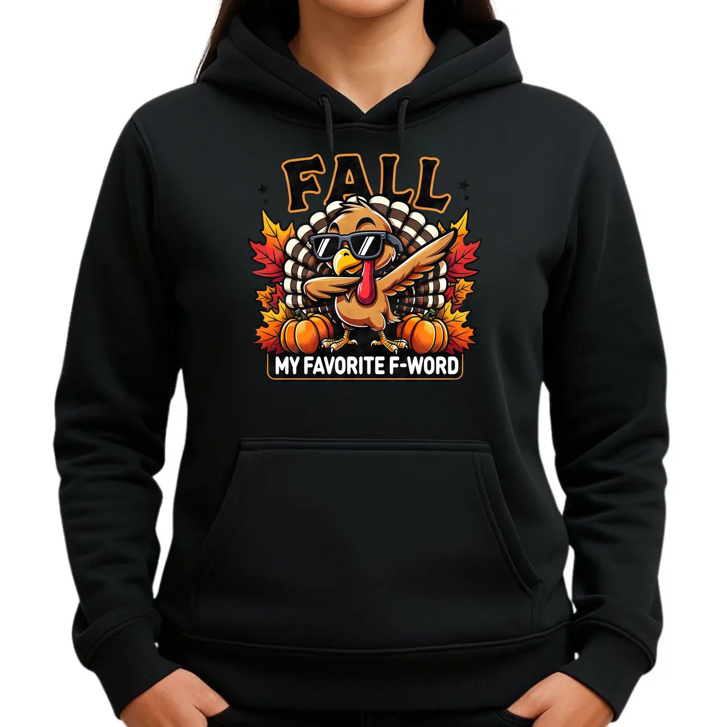 Bluza damska z kapturem jesieniara - FALL my favorite F-word JS11 - StoryCups.pl