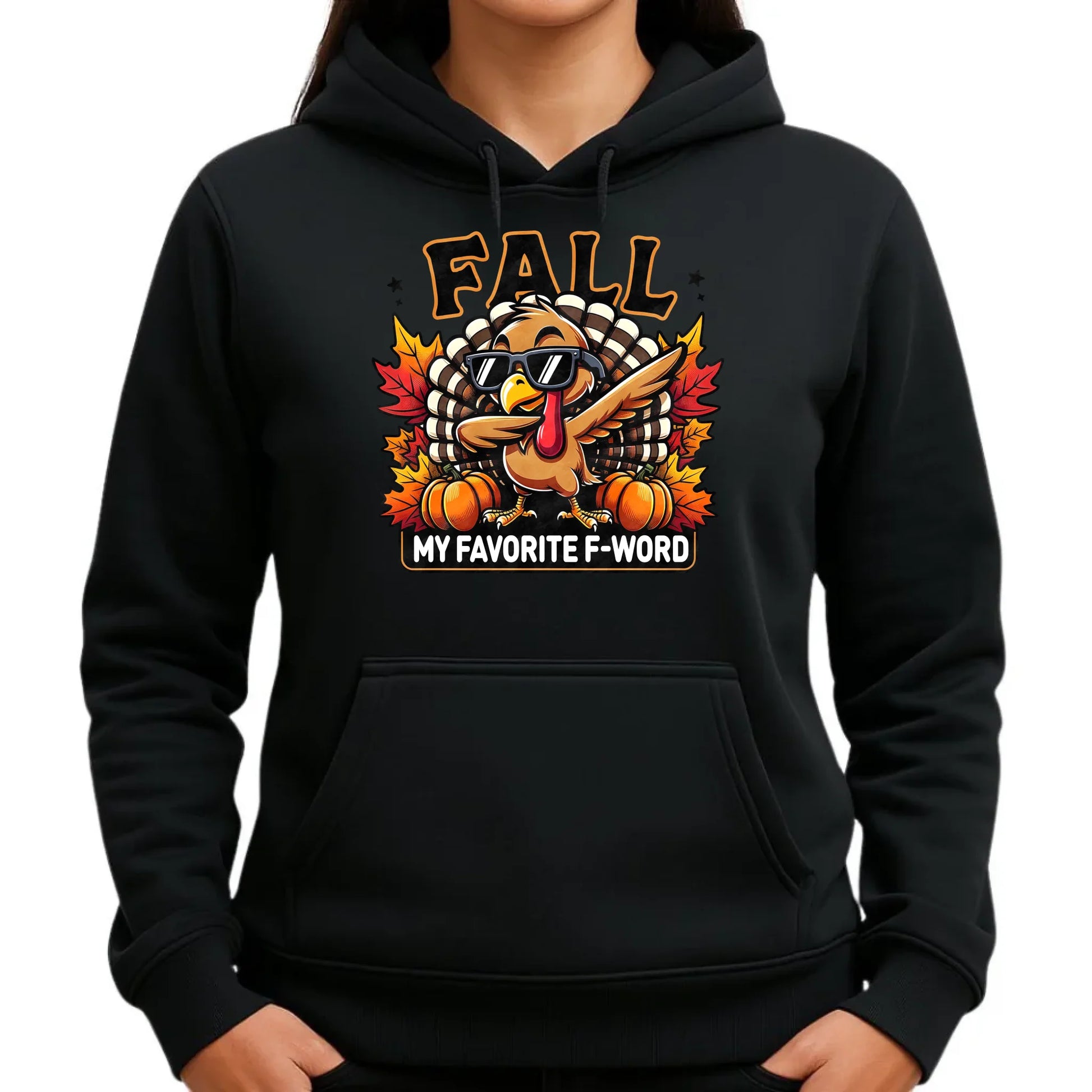 Bluza damska z kapturem jesieniara - FALL my favorite F-word JS11 - StoryCups.pl
