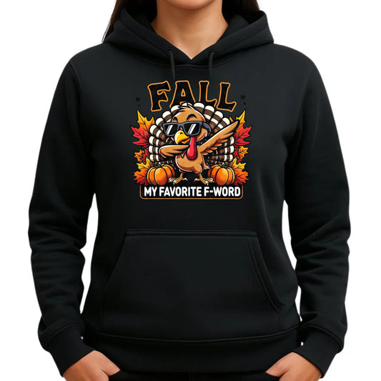 Bluza damska z kapturem jesieniara - FALL my favorite F-word JS11 - StoryCups.pl