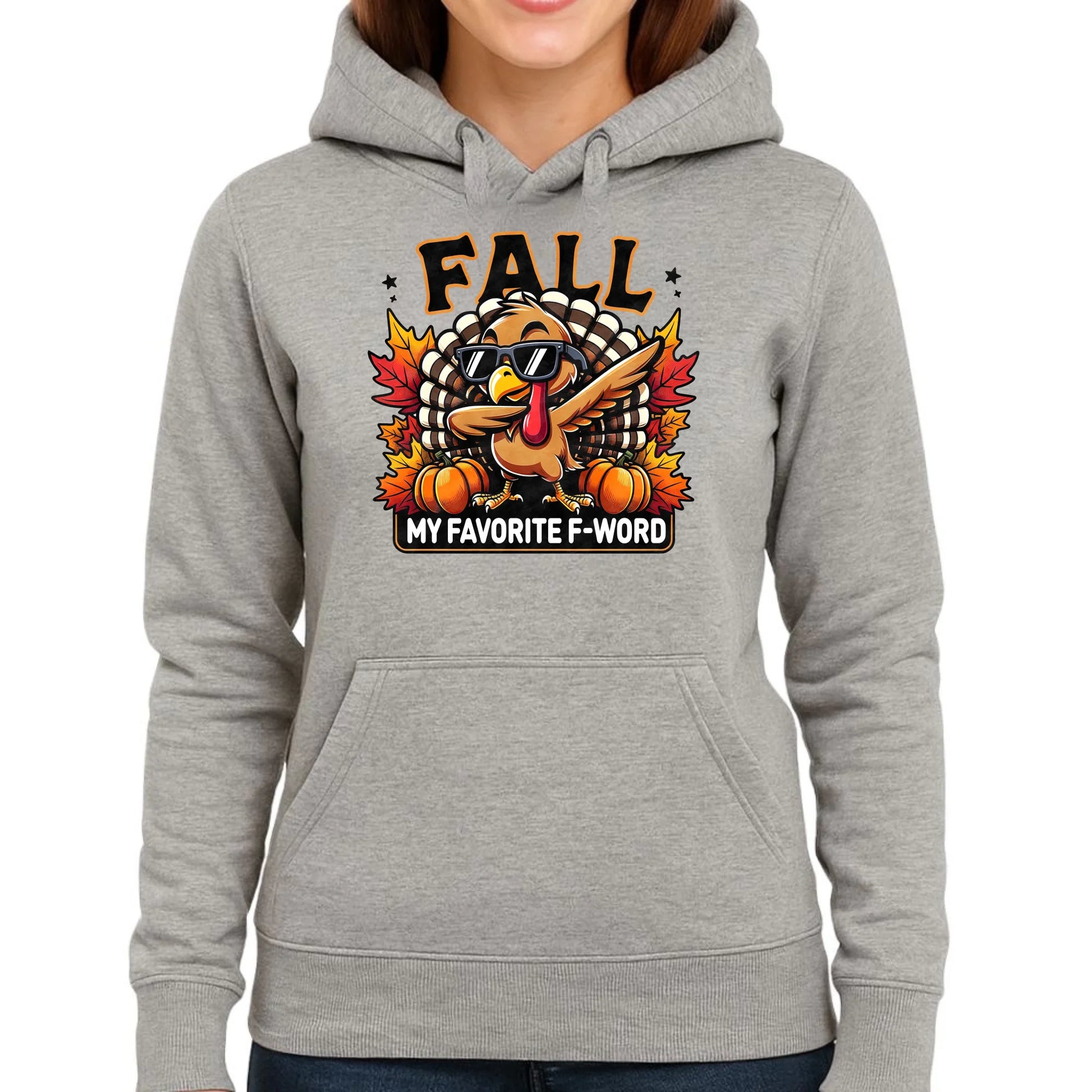 Bluza damska z kapturem jesieniara - FALL my favorite F-word JS11 - StoryCups.pl
