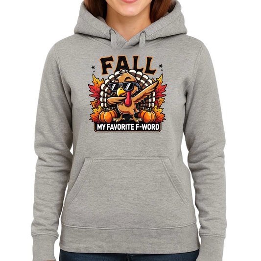 Bluza damska z kapturem jesieniara - FALL my favorite F-word JS11 - StoryCups.pl
