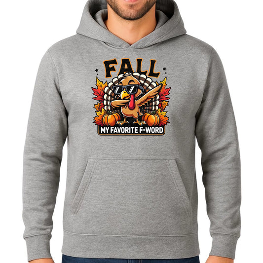 Bluza męska z kapturem jesienna - FALL my favorite F-word JS11 - StoryCups.pl
