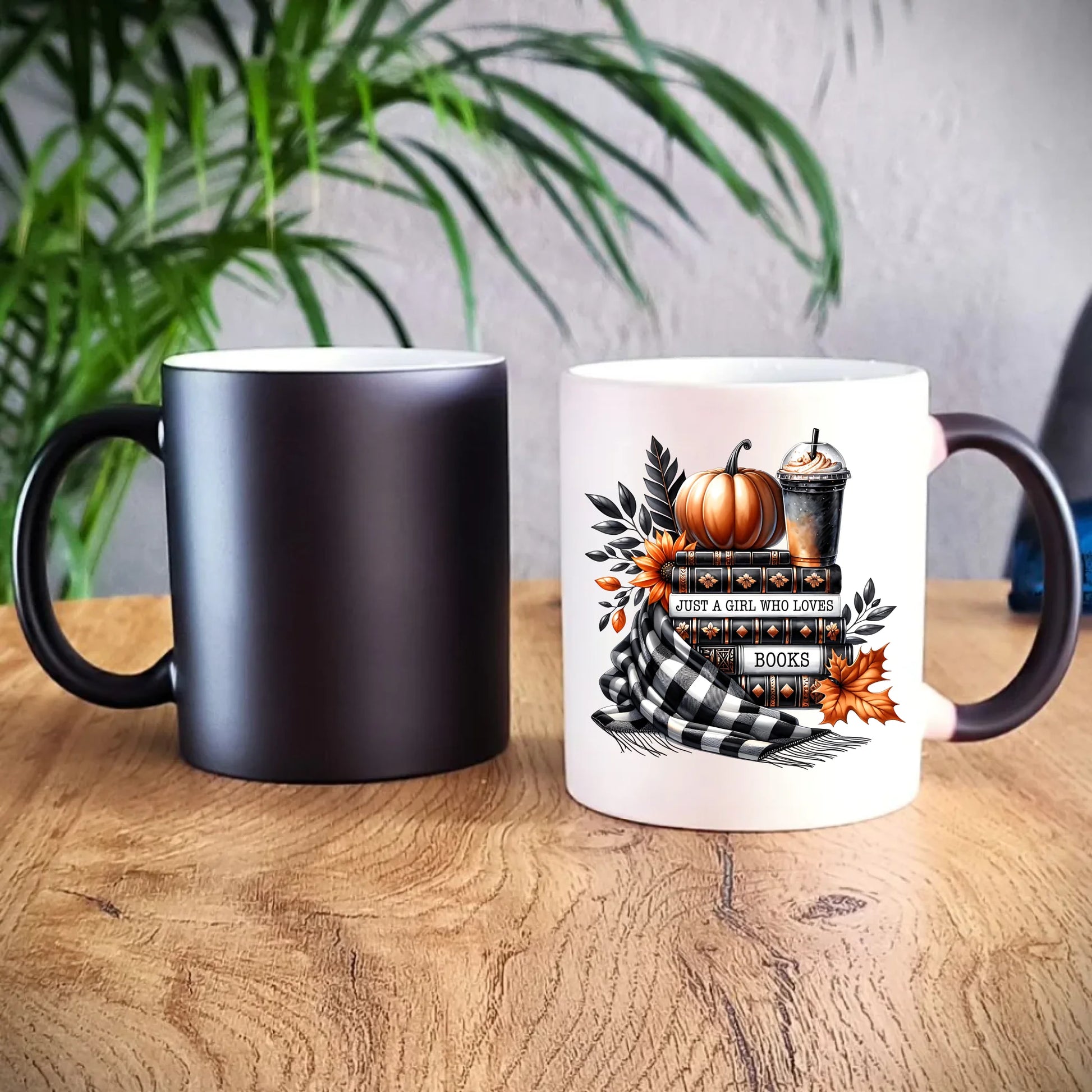 Kubek magiczny jesieniara - Książkara - prezent dla miłośniczki czytania książek JS13 - StoryCups.pl