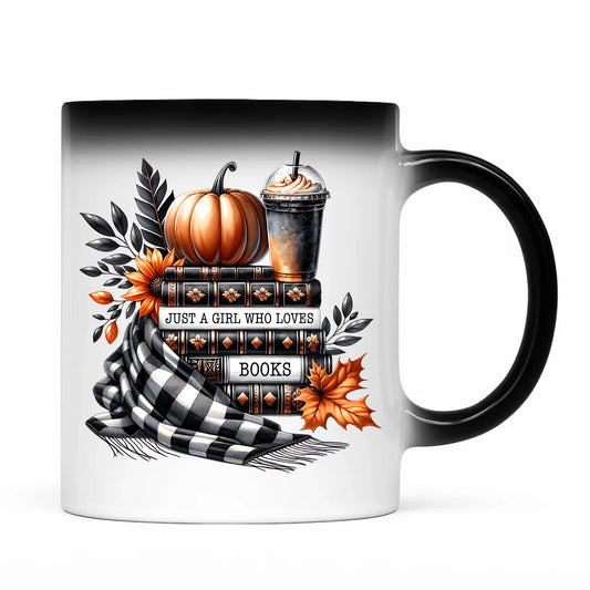 Kubek magiczny jesieniara - Książkara - prezent dla miłośniczki czytania książek JS13 - StoryCups.pl