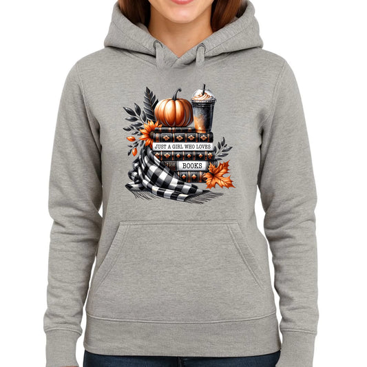 Bluza damska z kapturem jesieniara - Książkara - prezent dla miłośniczki czytania książek JS13 - StoryCups.pl