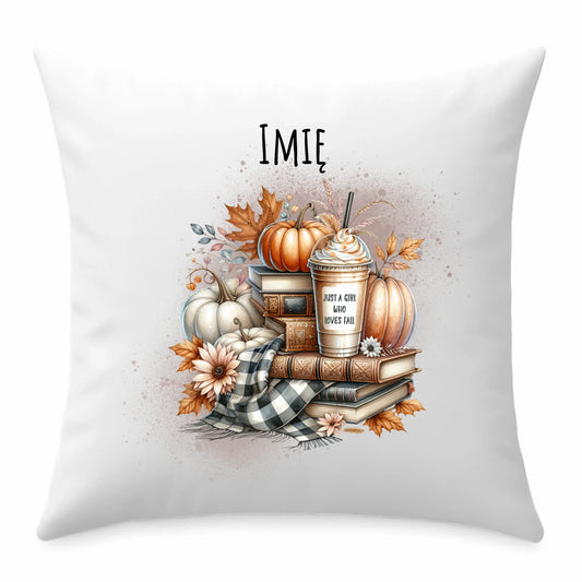 Poduszka jesienna - Książkara - personalizowana JS14 - StoryCups.pl